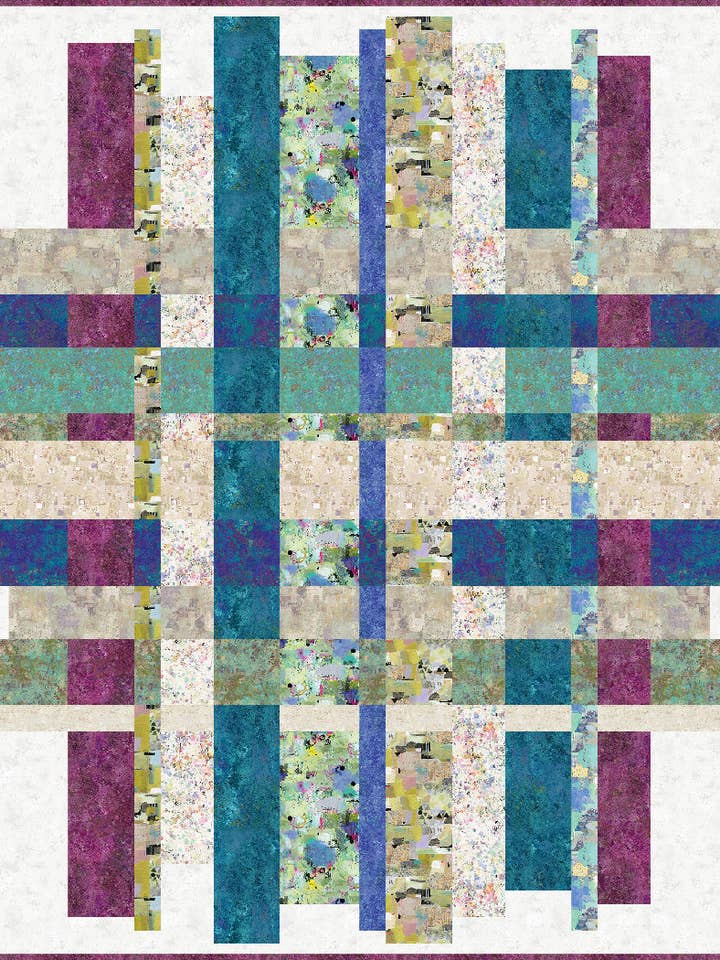 Motif de courtepointe urbaine en pièces pour la vente par The Whimsical Workshop