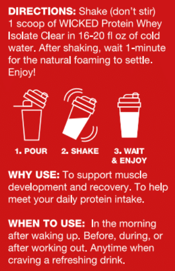 WICKED Protein - Wholesale Protein/Superfood Powder - WICKED Cherry Limeade Clear Whey Isolate Protein Powder (PRE ORDER)4