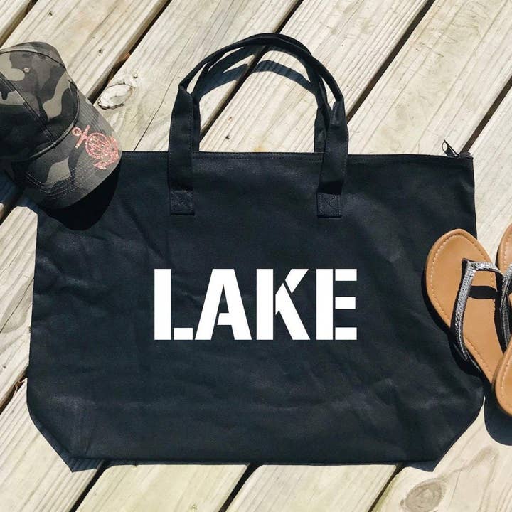 Lake Tote Bag for wholesale by Flowing Sun