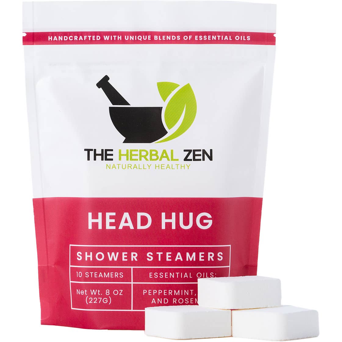 The Herbal Zen - Wholesale Shower Steamer/Bomb - Head Hug Shower Steamers | Tension Relief & Stress Support7