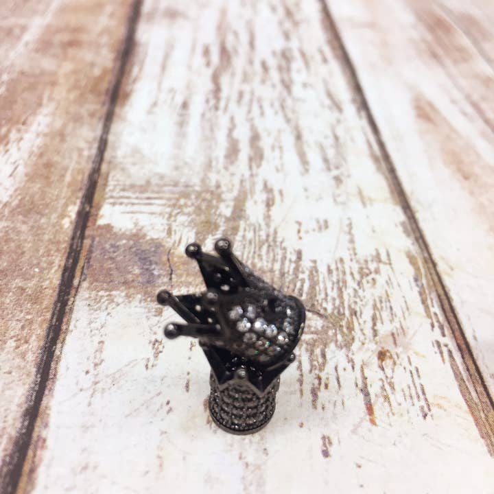 The Bead Bazaar - Wholesale Individual charm/pendant - Crown, Pendant, Jewelry, Crown Charm, Princess Crown, Gold Pendant, Silver Pendant, Rose Gold Pendant, Black Rhodium, Crown Beads, For Necklace, 49291