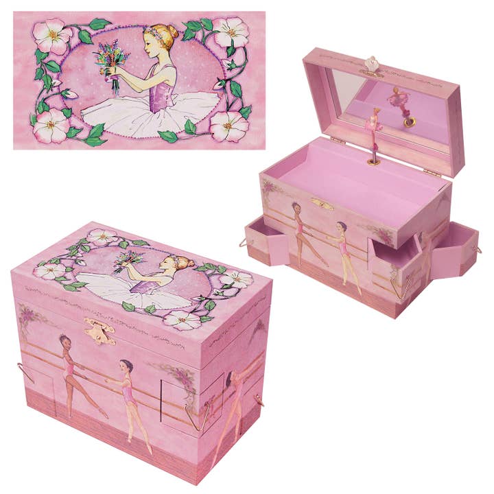 Enchantmints - Wholesale Jewelry Box/Organizer - Kids - Ballet School Musical Jewelry Box