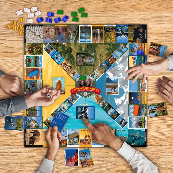 Funwares - Vendita all'ingrosso Giochi da tavolo - Gioco di Trivial sui Parchi Nazionali – Divertimento per Famiglie e Bambini4