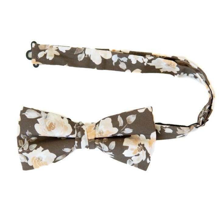 Gravata Borboleta Pré-atada Floral Magnolia para Homens por atacado de Boon Ties