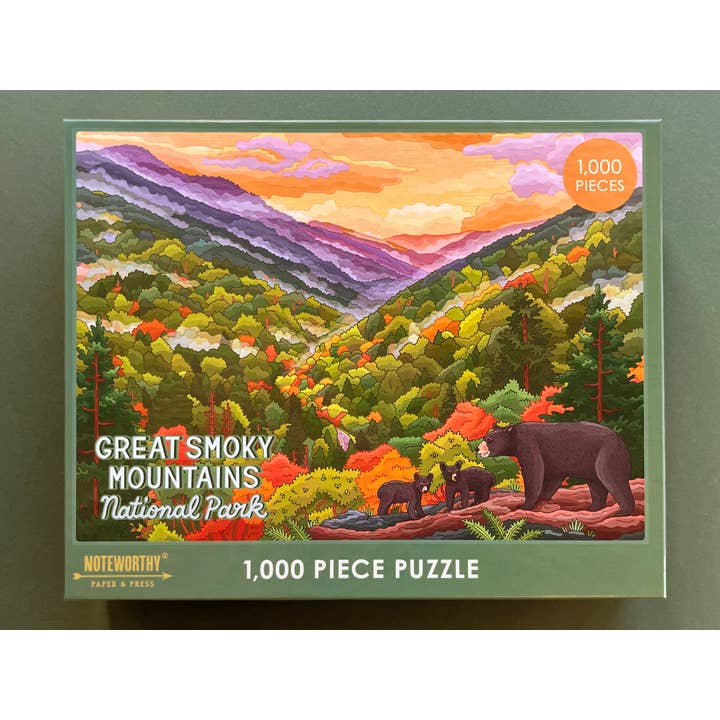 Noteworthy Paper & Press - Wholesale Puzzle - Adult - Great Smoky Mountains National Park Puzzle
