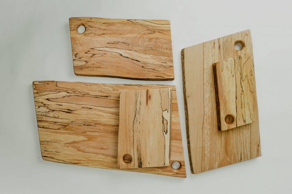 Petermans Boards and Bowls Inc. - Wholesale Cutting Board - 12" SPALTED MAPLE RECTANGULAR CUTTING BOARD2