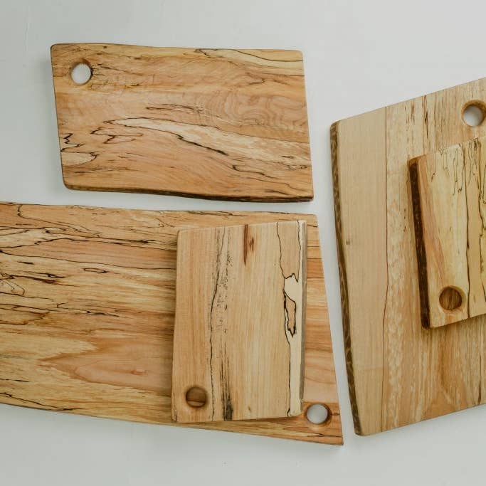 Petermans Boards and Bowls Inc. - Wholesale Cutting Board - 12" SPALTED MAPLE RECTANGULAR CUTTING BOARD2