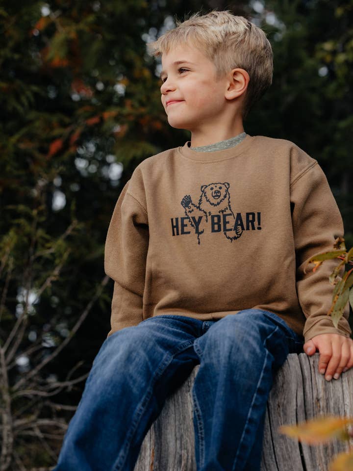 Made of Mountains - Wholesale Sweatshirt - Kids - Hey Bear! Kids Crew4