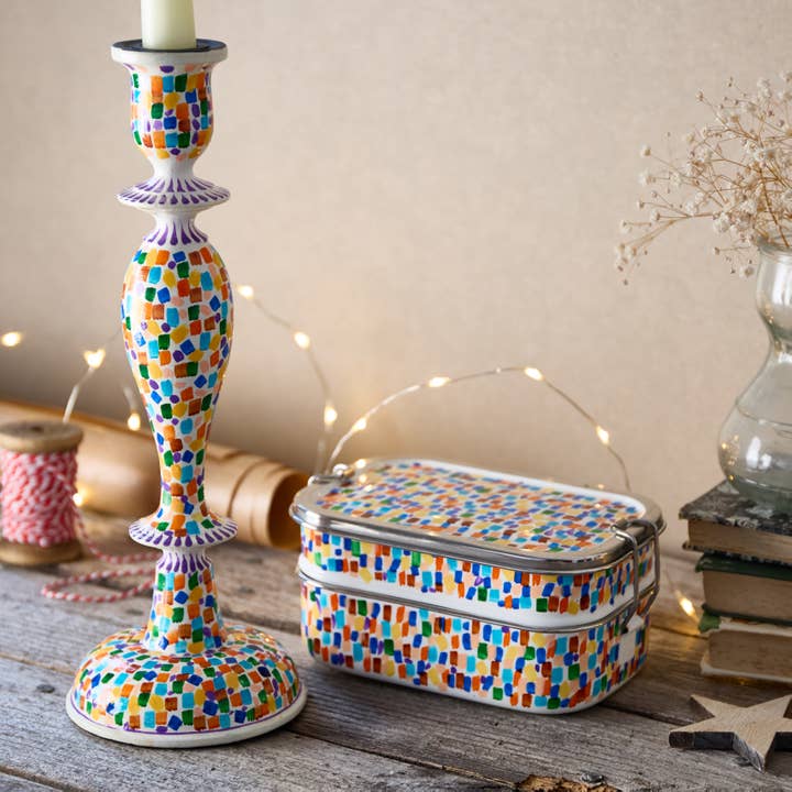 Dalit Goods Co - Wholesale Lunch Bag/Box - Limited Edition Multi-Coloured | Hand-Painted Tiffin Box1