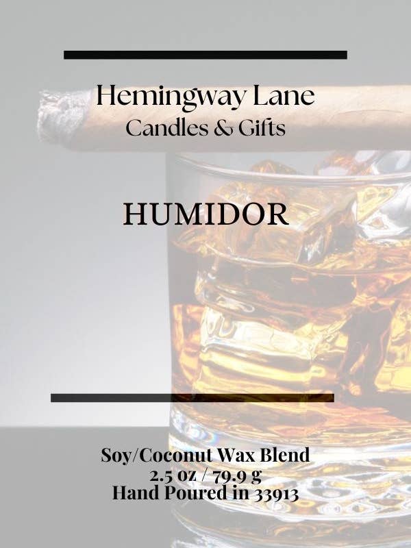 Humidor 2,5 oz Wax Smelt for engroshandel hos Hemingway Lane Candles & Gifts