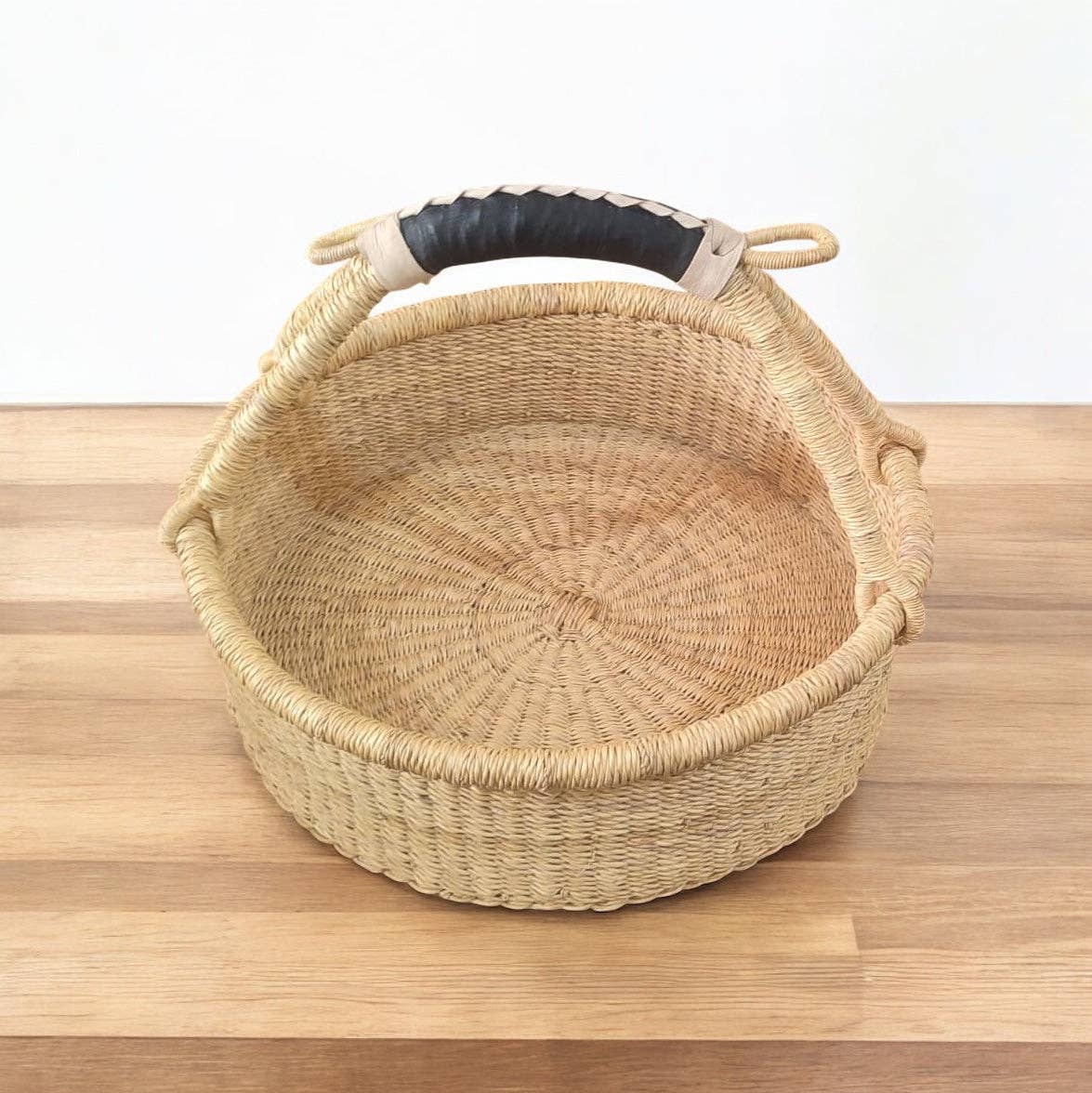 The African Home Goods - Wholesale Mand - Haverst Gevlochten Mand, Draagbare Tuin Oogstmand, voor Picknick, Paaseieren, Opslag, Verzamelen van Producten en Eieren3