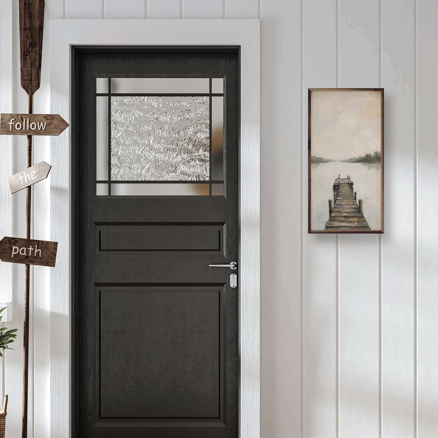 Kendrick Home - Wholesale Wood Wall Art - Dock On The Lake2