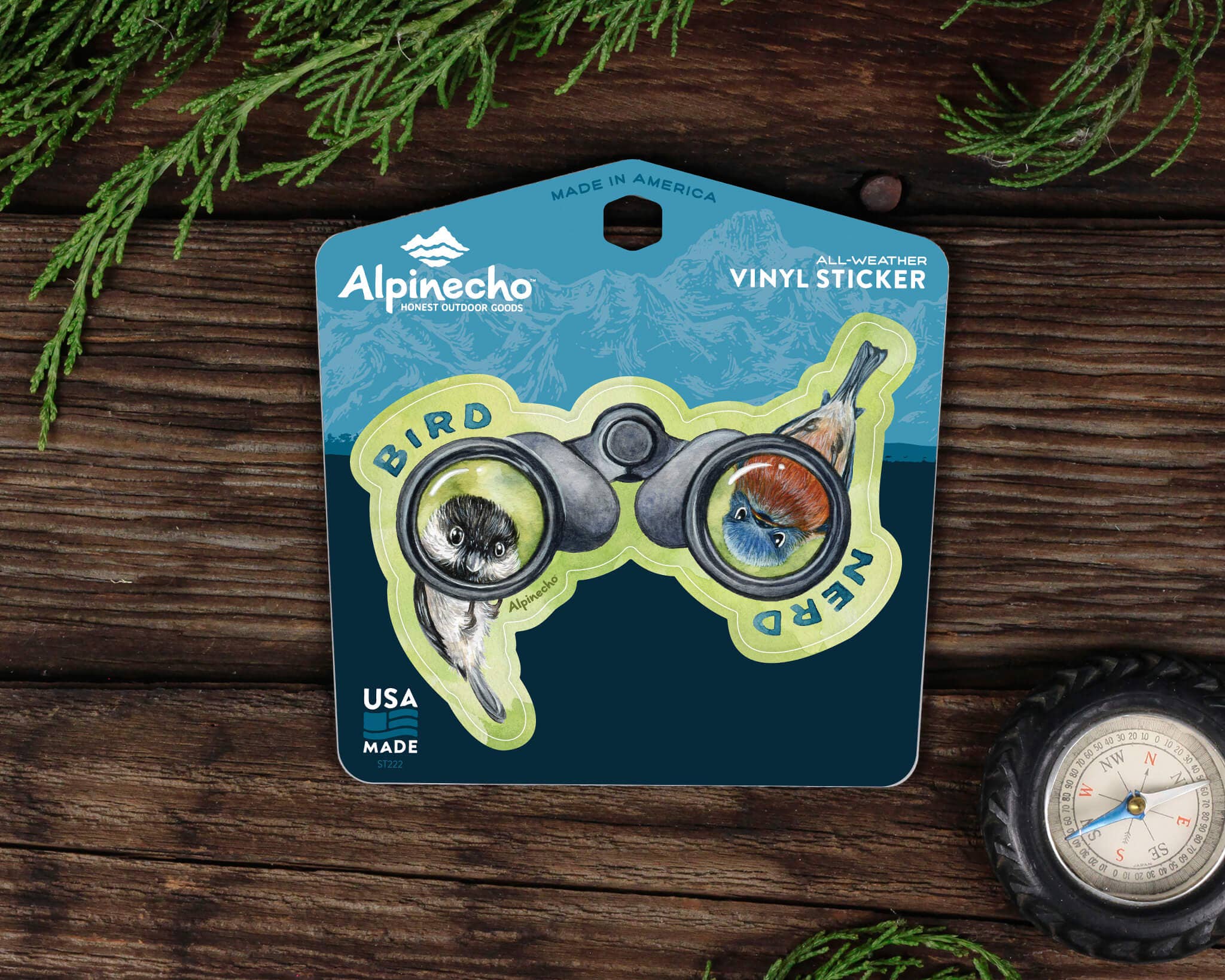 Alpinecho - Wholesale Sticker - Bird Nerd Sticker1