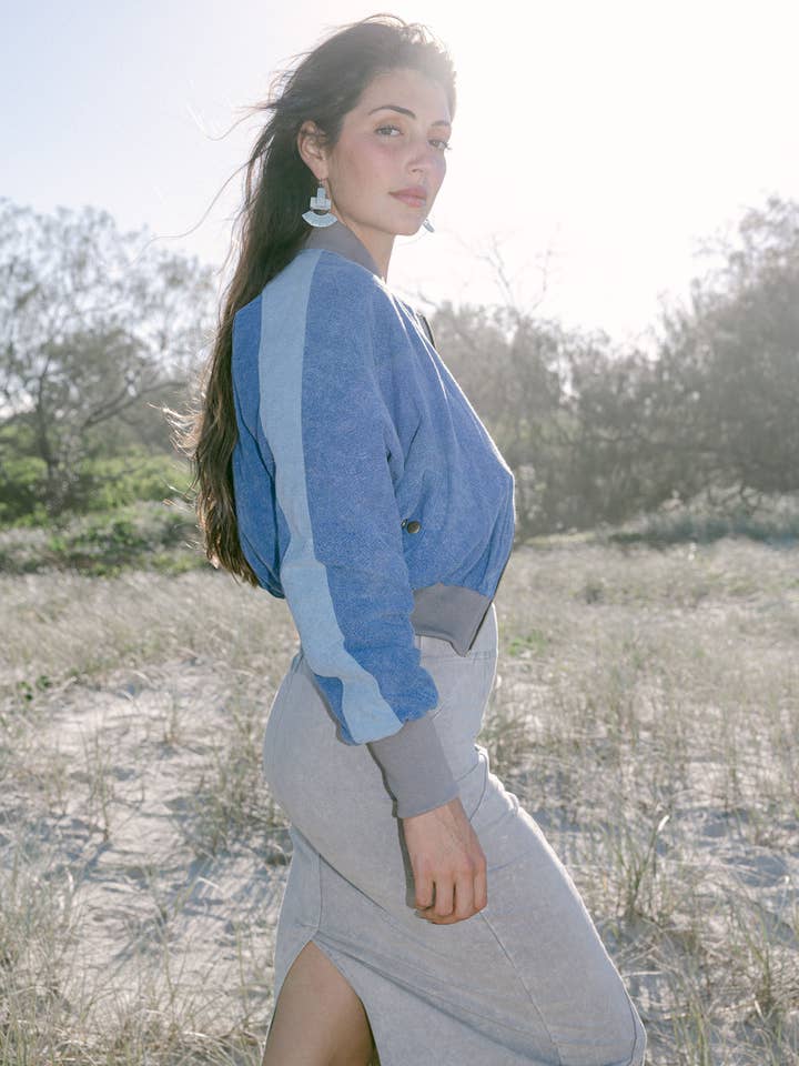 IDIS - Wholesale Bomber jacket – Women’s - Reversible Denim Bomber6