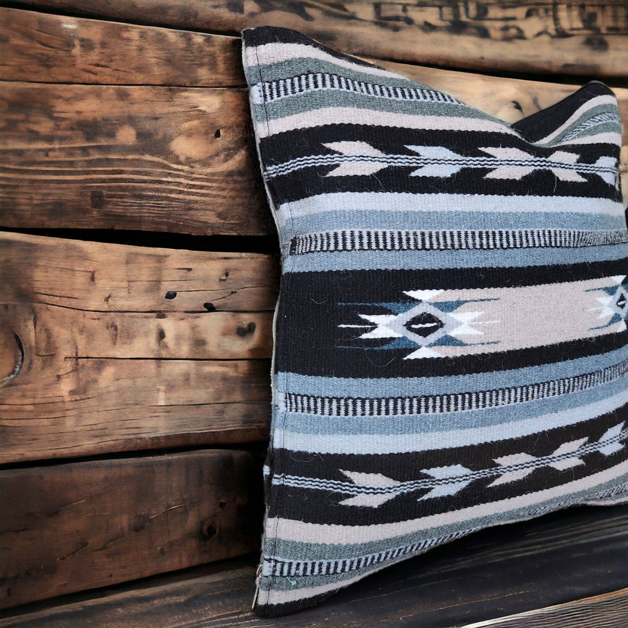 Ranch Junkie - Wholesale Throw Pillow Cover - 20 X 20 Handwoven Wool Southwestern Pillows - Western Pillow Covers5