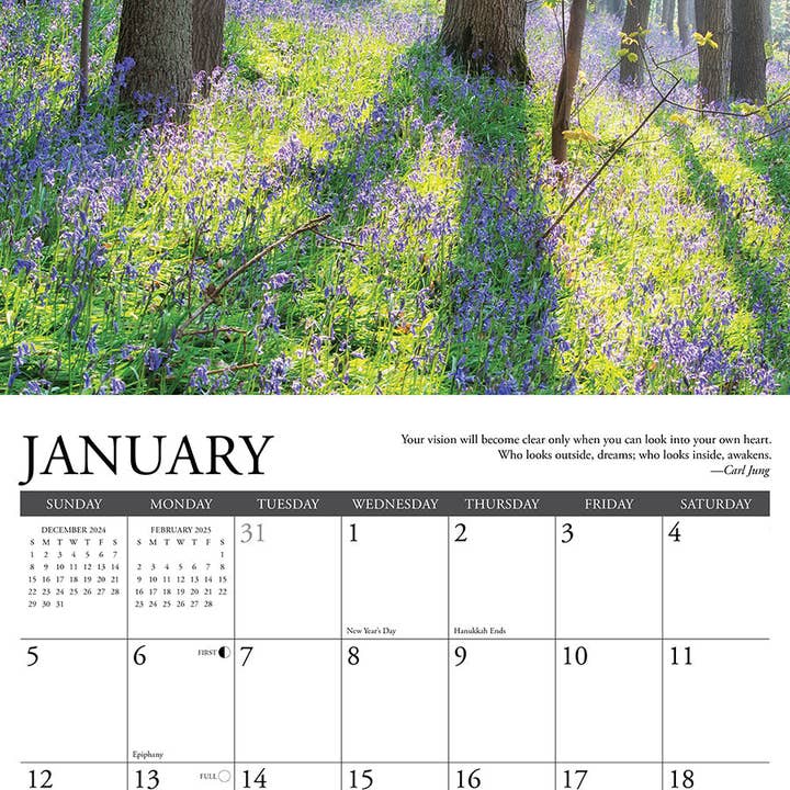 Willow Creek Press & Gifts - Wholesale Calendar - Inspirations 2025 Wall Calendar