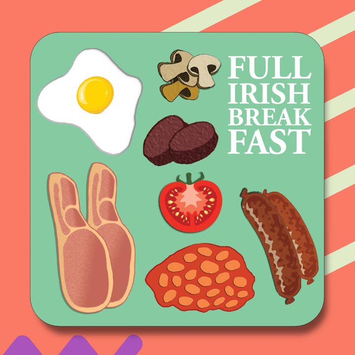 Full Irish Breakfast Coaster for wholesale by Maktus