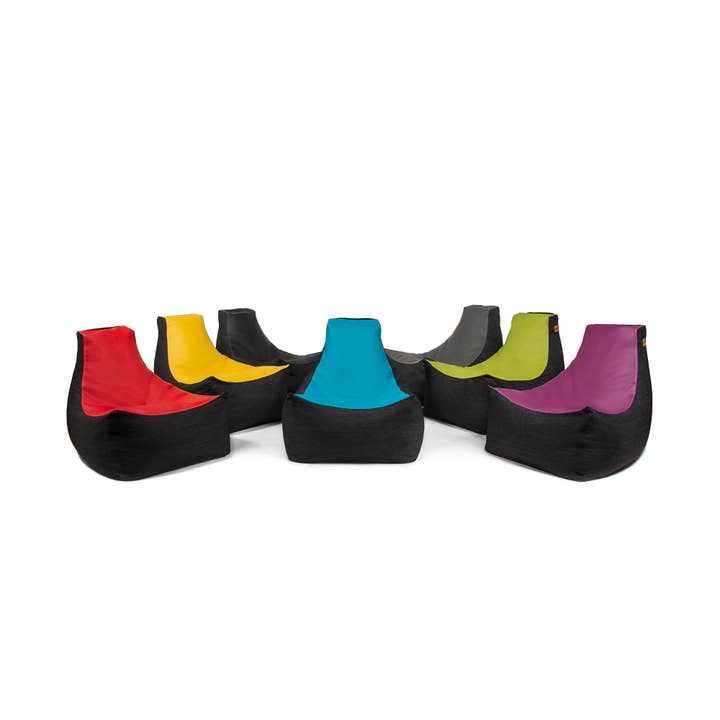 LuvU - Wholesale Chair - Jaxx Pixel Gamer Bean Bag Chair, Premium Vinyl / Dark Denim48