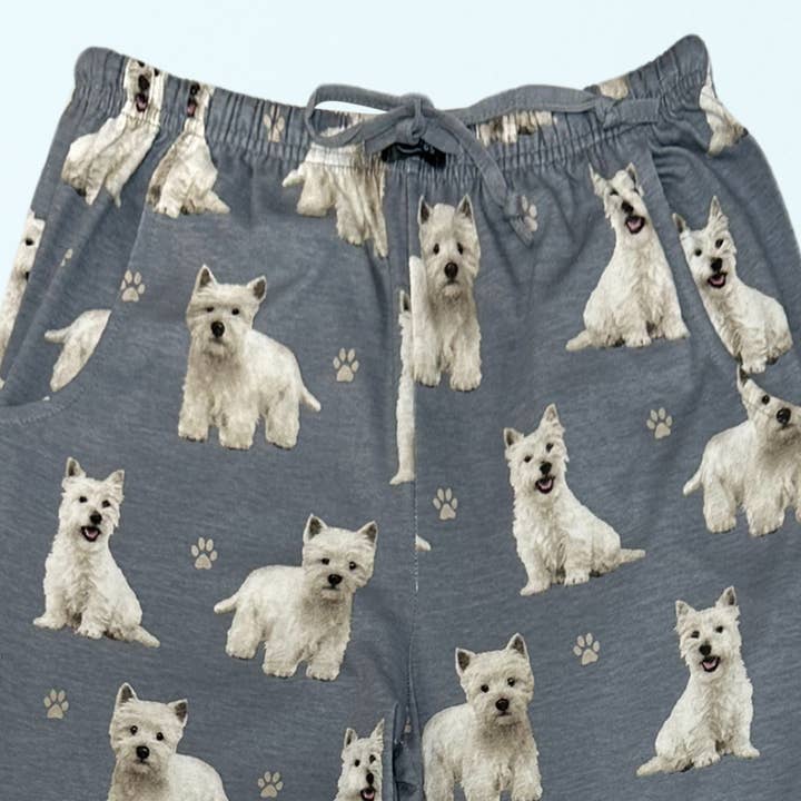 E&S Pets - Wholesale Sleepwear Bottom - Women's - Westie Pajama Bottoms - Pet Lover Pajama Pants