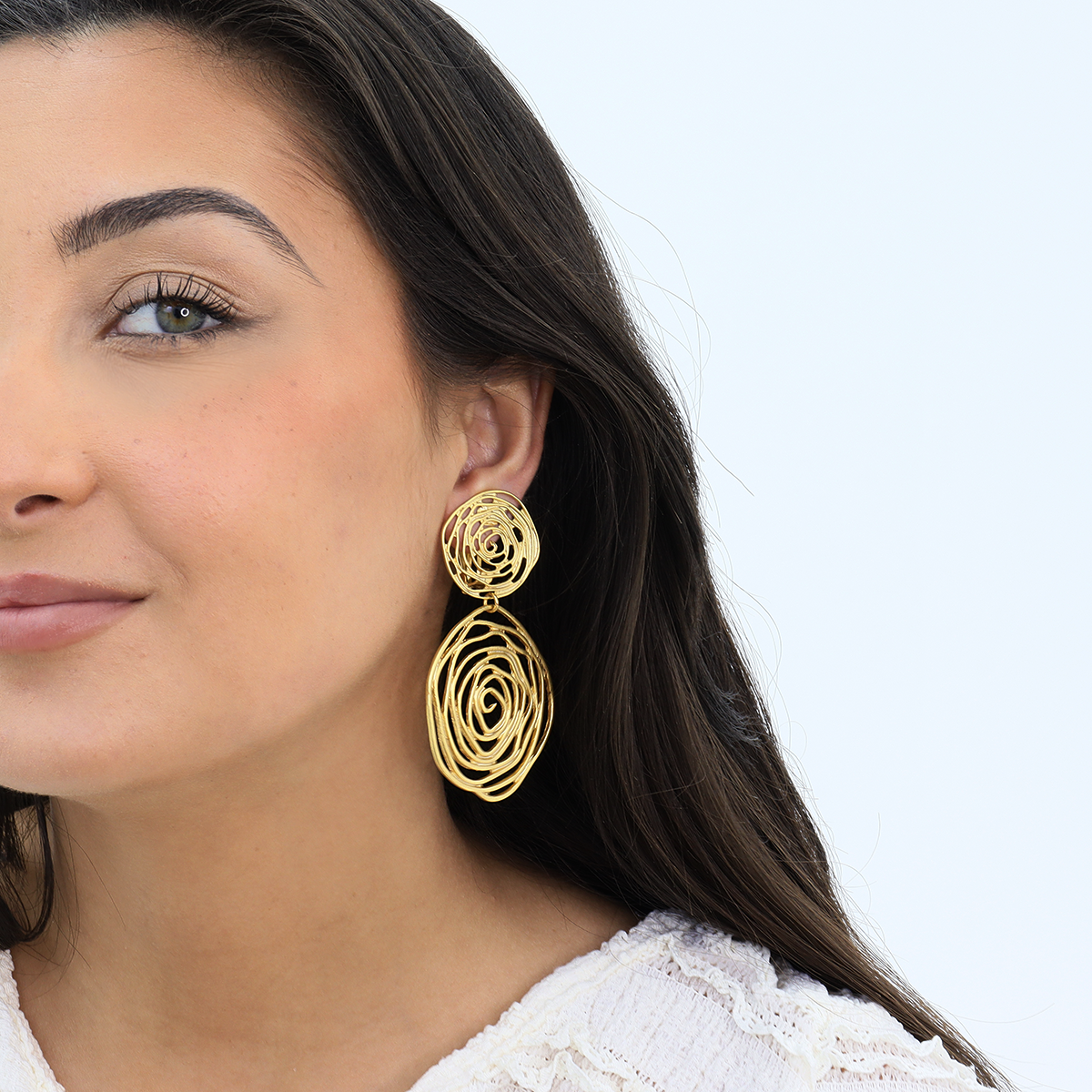 KARINE SULTAN - Wholesale Clip-On Earrings - Maxi Floral Clip-On Earrings1