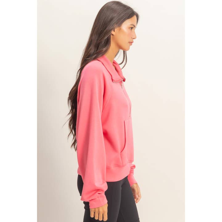 HYFVE - Wholesale Sweatshirt - Women's - Half-Zip Collar Pullover19