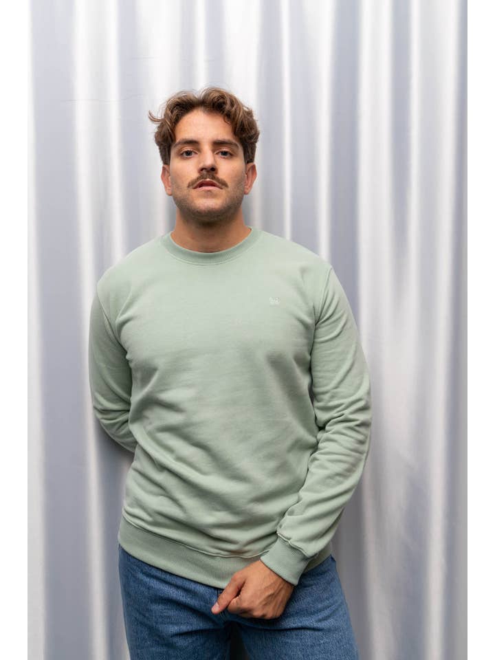 Custi Mikelo: Men's Clothing & Christmas Gifts - Wholesale Sweatshirt - Men's - Peach Touch Sweatshirt | Apple Green3