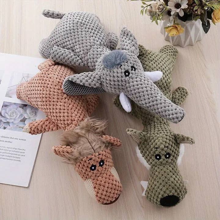 The Dapper Dog Club - Wholesale Pet Squeaky Toy - Dog - Durable Cotton Squeaky Animal Plush Dog Toy5