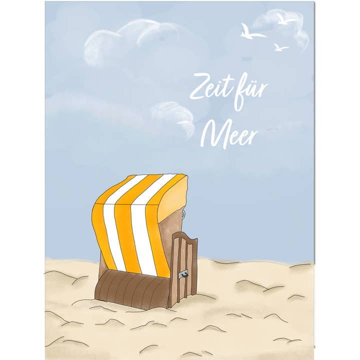 KEITCARDS - Wholesale Postcard - beach chair