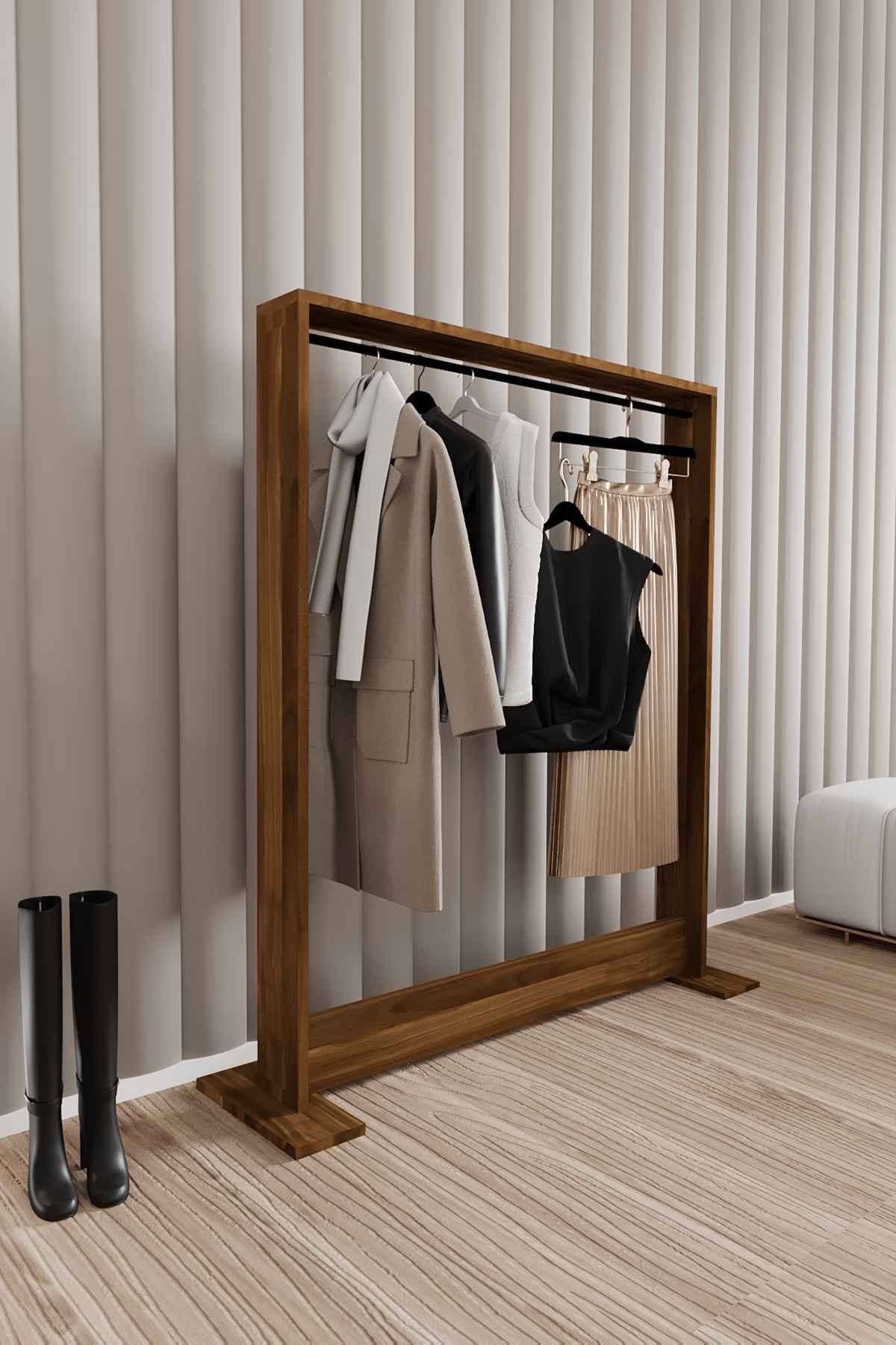 Biggbrands GmbH - Wholesale Clothes Hangers - Decormet Salvitor Clothes Rack - Walnut1