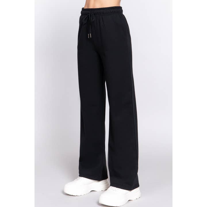 Paperdoll - Wholesale Athletic Sweatpants/Joggers - Women's - STRAIGHT LEG INNER FLEECE JOGGER PANTS1