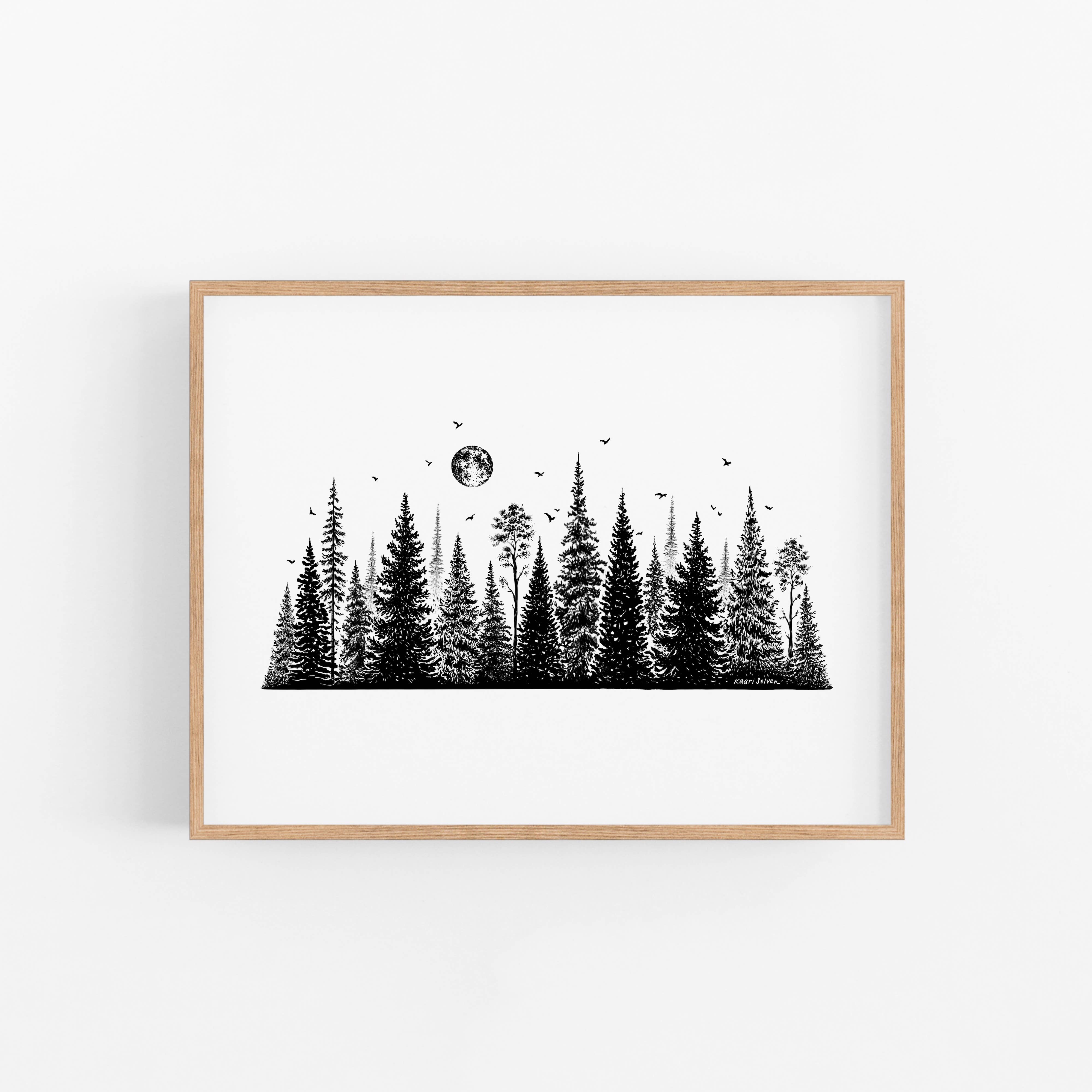 Kaari & Co. - Wholesale Art Print - Tree Line II Art Print3