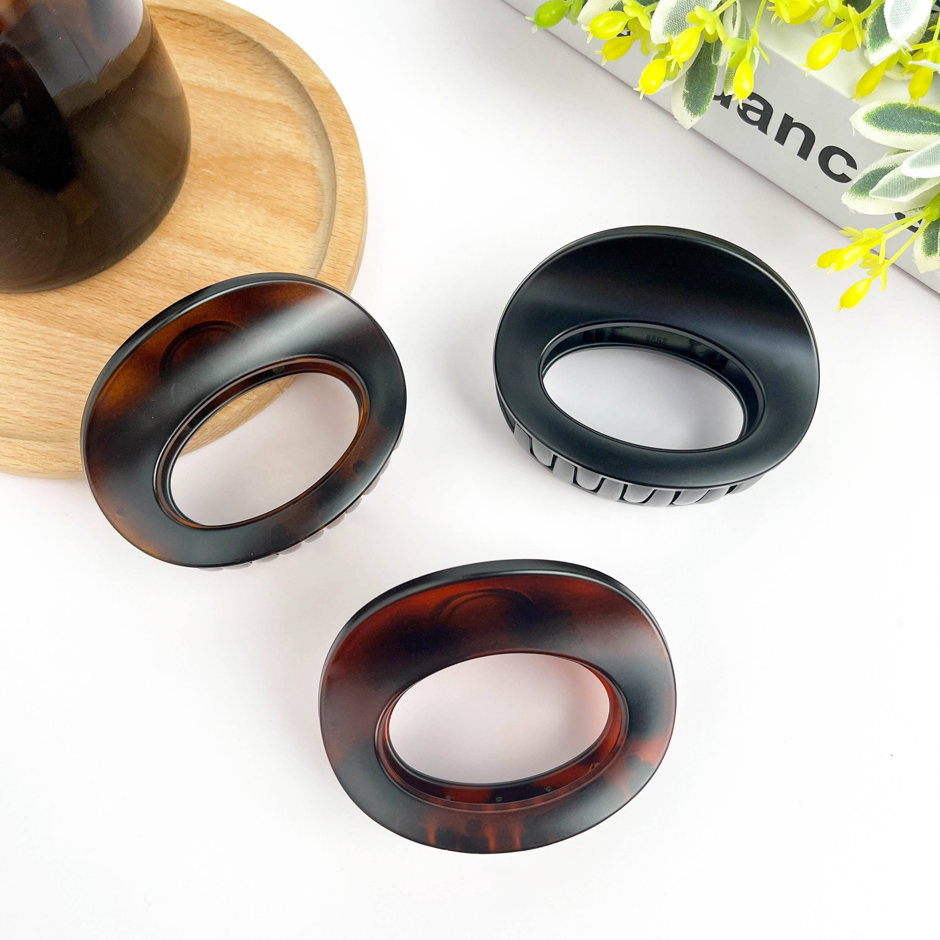 TheDivaSoap - Wholesale Hair Clip - Women's - Thickened Oval Hair Clip,Classic Hair Claw Clips6