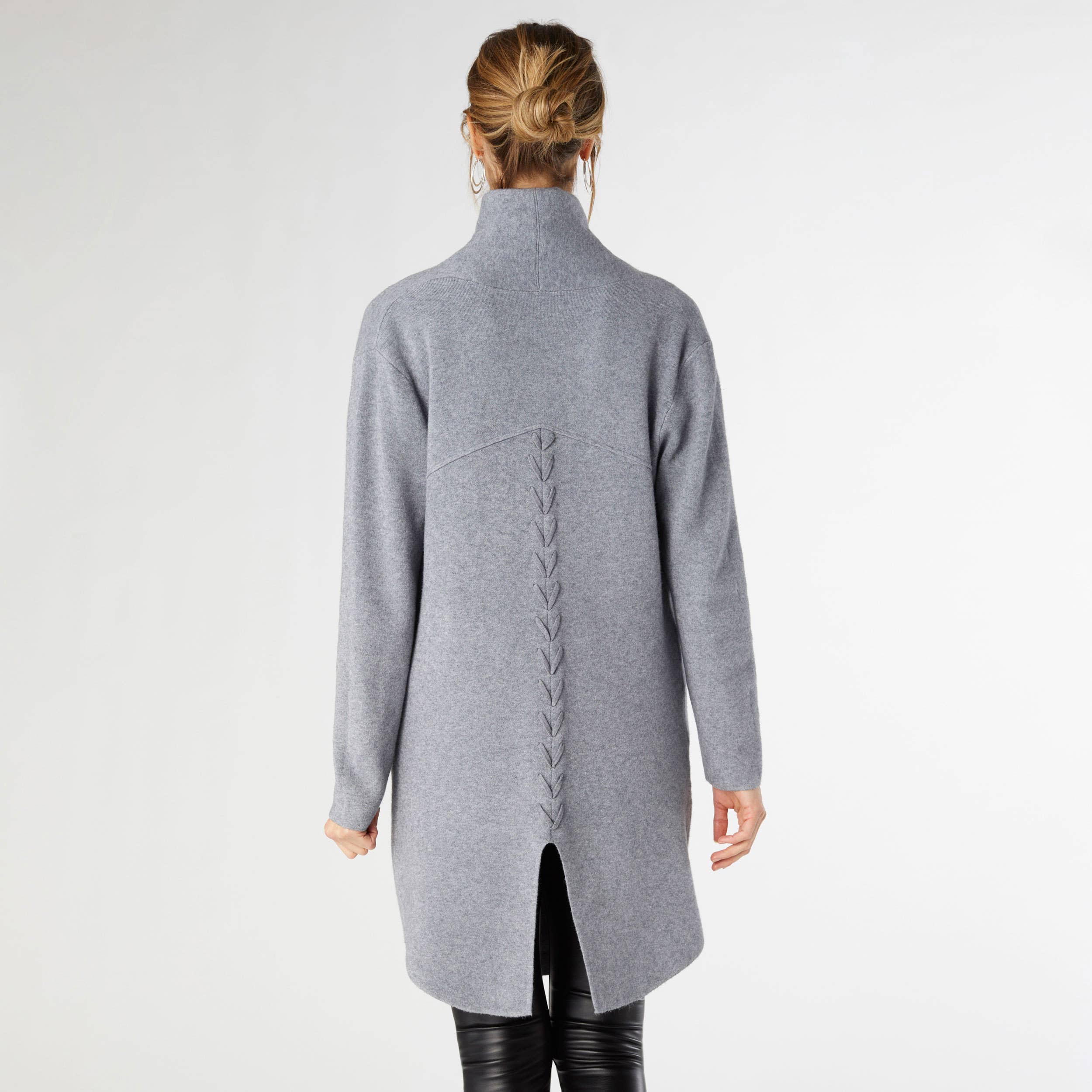 COCO + CARMEN - Vente Cardigan – femme - Cardigan long Heavenly-Luxe avec dos en treillis5