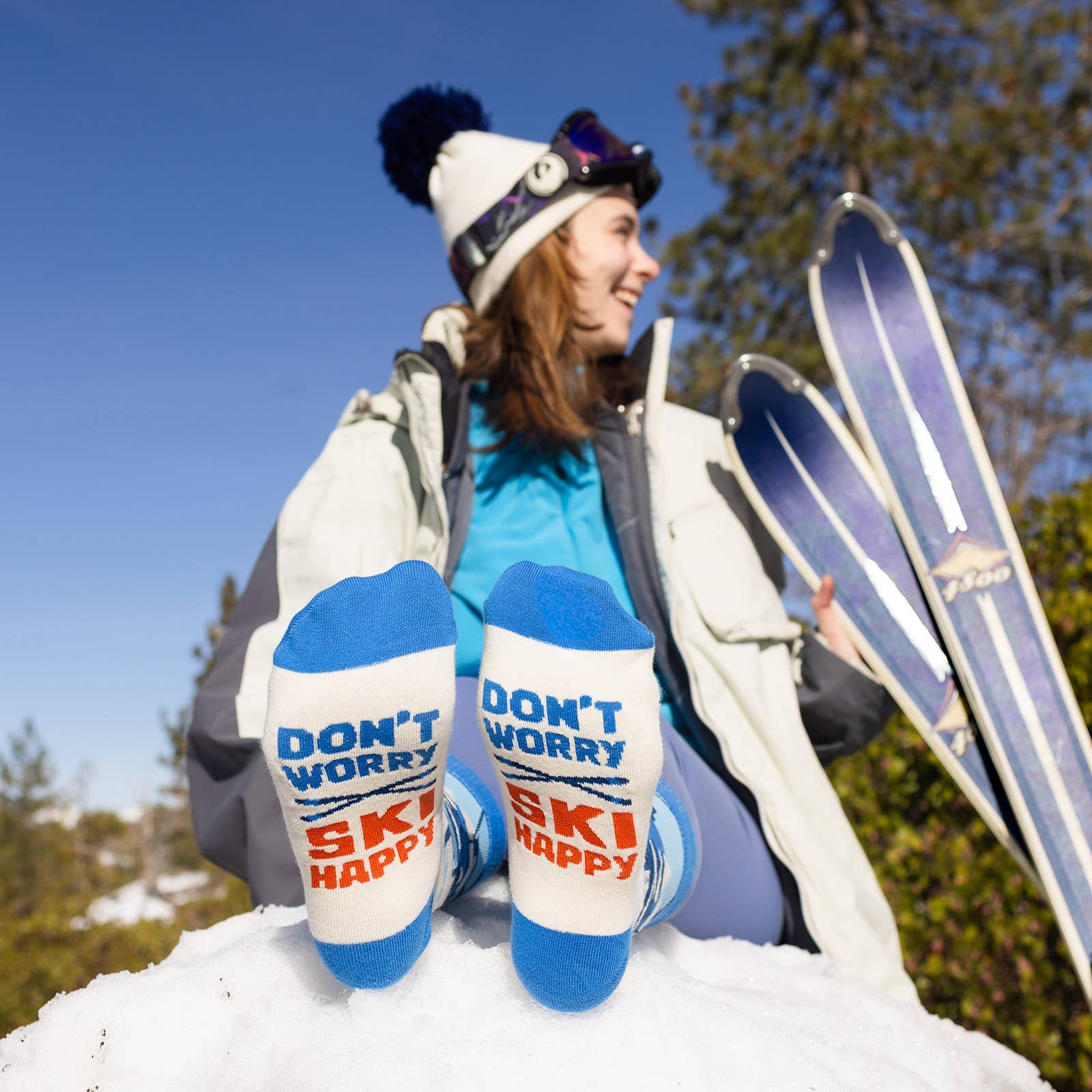 Lavley - Wholesale Socks - Unisex - Don't Worry Ski Happy Socks7