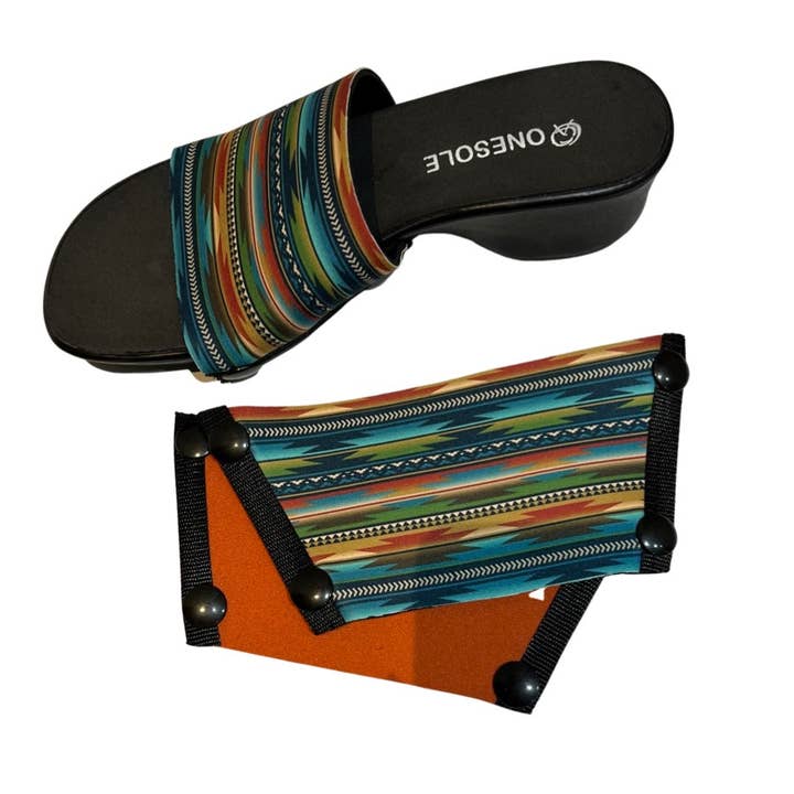 Loisirs avec couverture aztèque et hauts orange pour la vente par Onesole