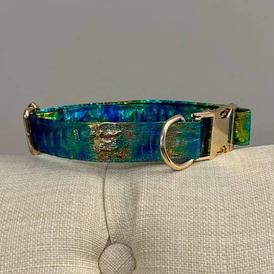 Alligator Print Dog Collar for wholesale by The Bougie Pet Boutique