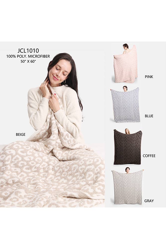 Hana - Wholesale Throw Blanket - Luxury Soft Leopard Print Throw Blanket11