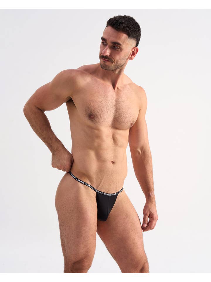TEAMM8 - Wholesale Underwear – Men's - Glide Micro Thong - Onyx