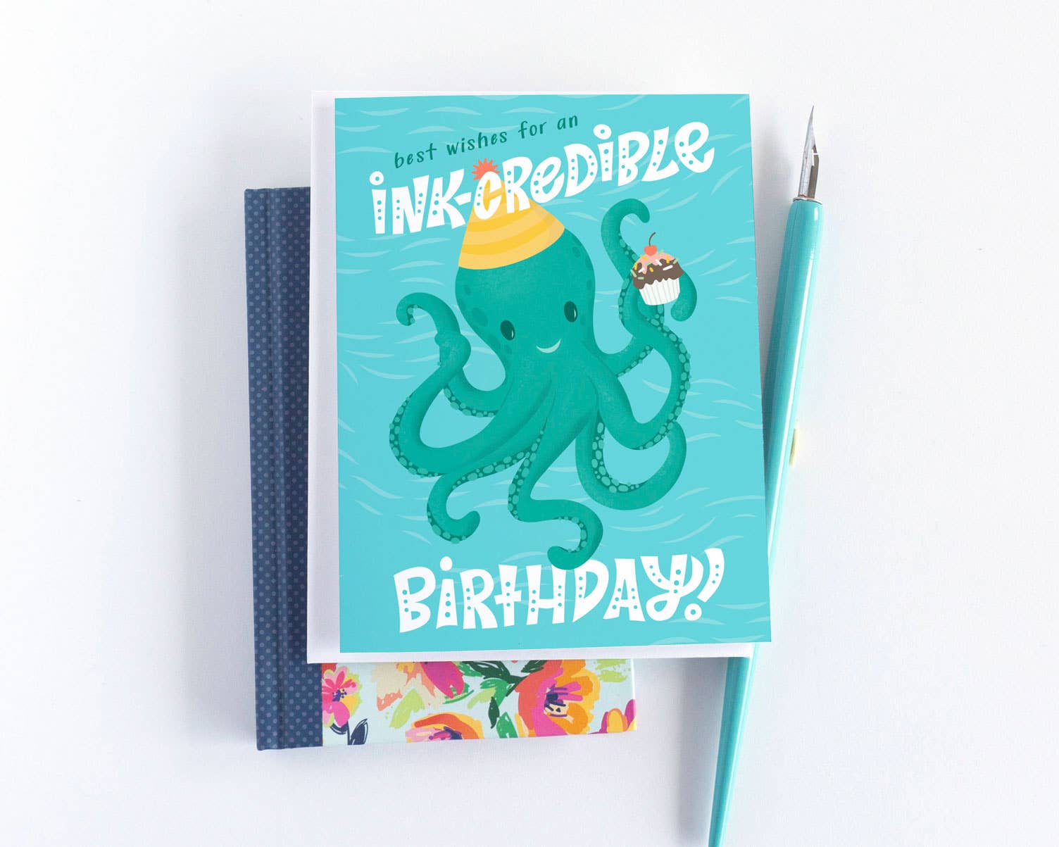 Pedaller Designs – Großhandel Geburtstagskarten – Beste Wünsche für einen tinten-krediblen Geburtstag unter dem Meer Kindergeburtstagskarte5