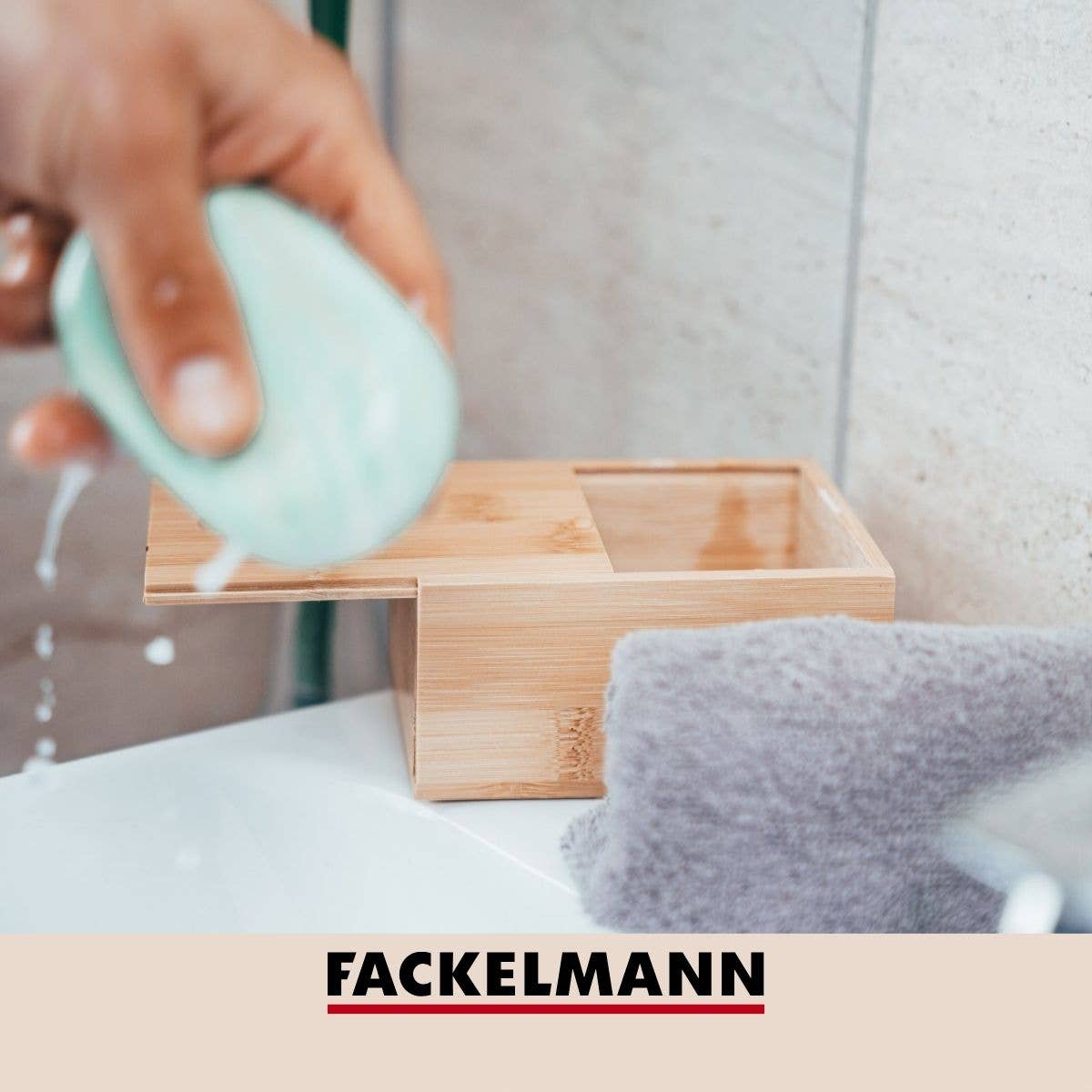 Fackelmann - Wholesale Soap Caddy - Tecno bamboo soap box with lid6