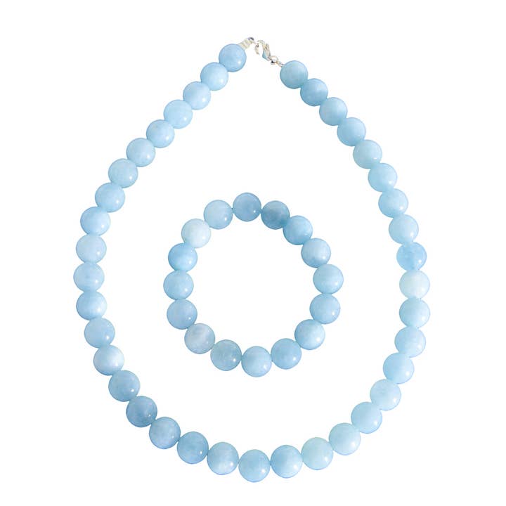 Aquamarine Set - Ball Stones 12mm for wholesale by France Mineraux
