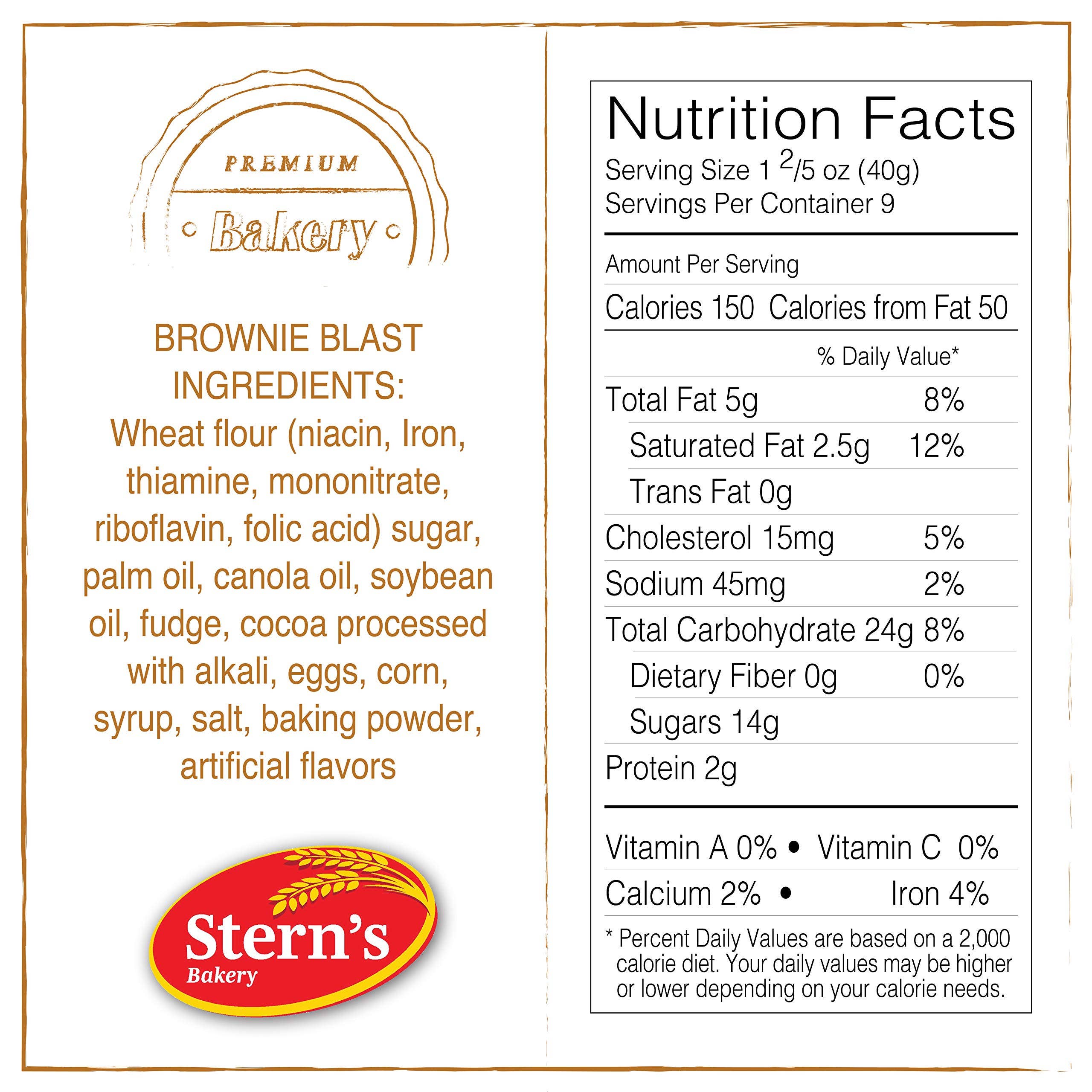 Stern's Online - Wholesale Cookie - Brownie Bars Cookies 80 Individually Wrapped - Sterns Bakery8
