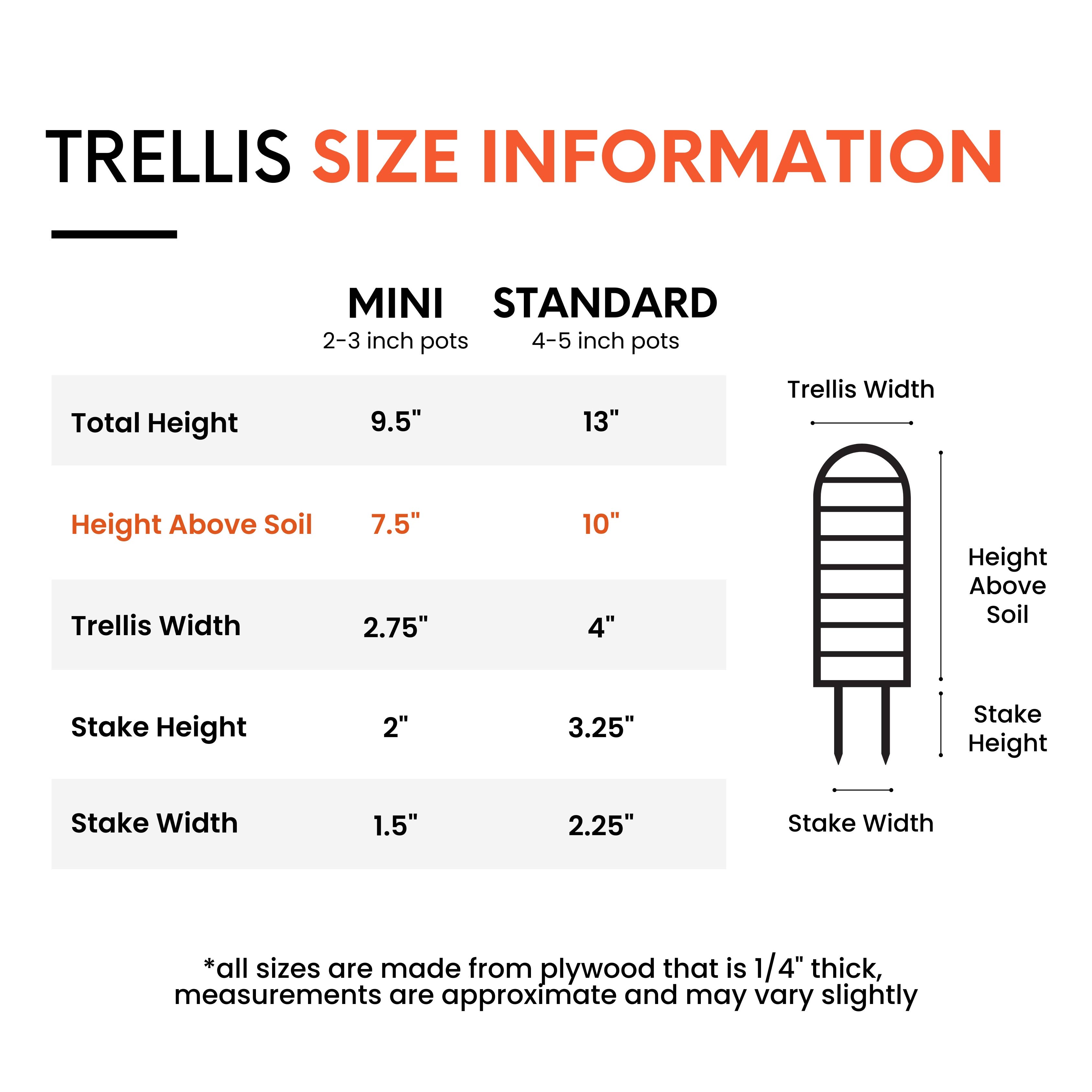 Leaf & Node - Wholesale Trellis - Ladder-Style Arch Trellis - for Indoor Plants (2 Sizes)2