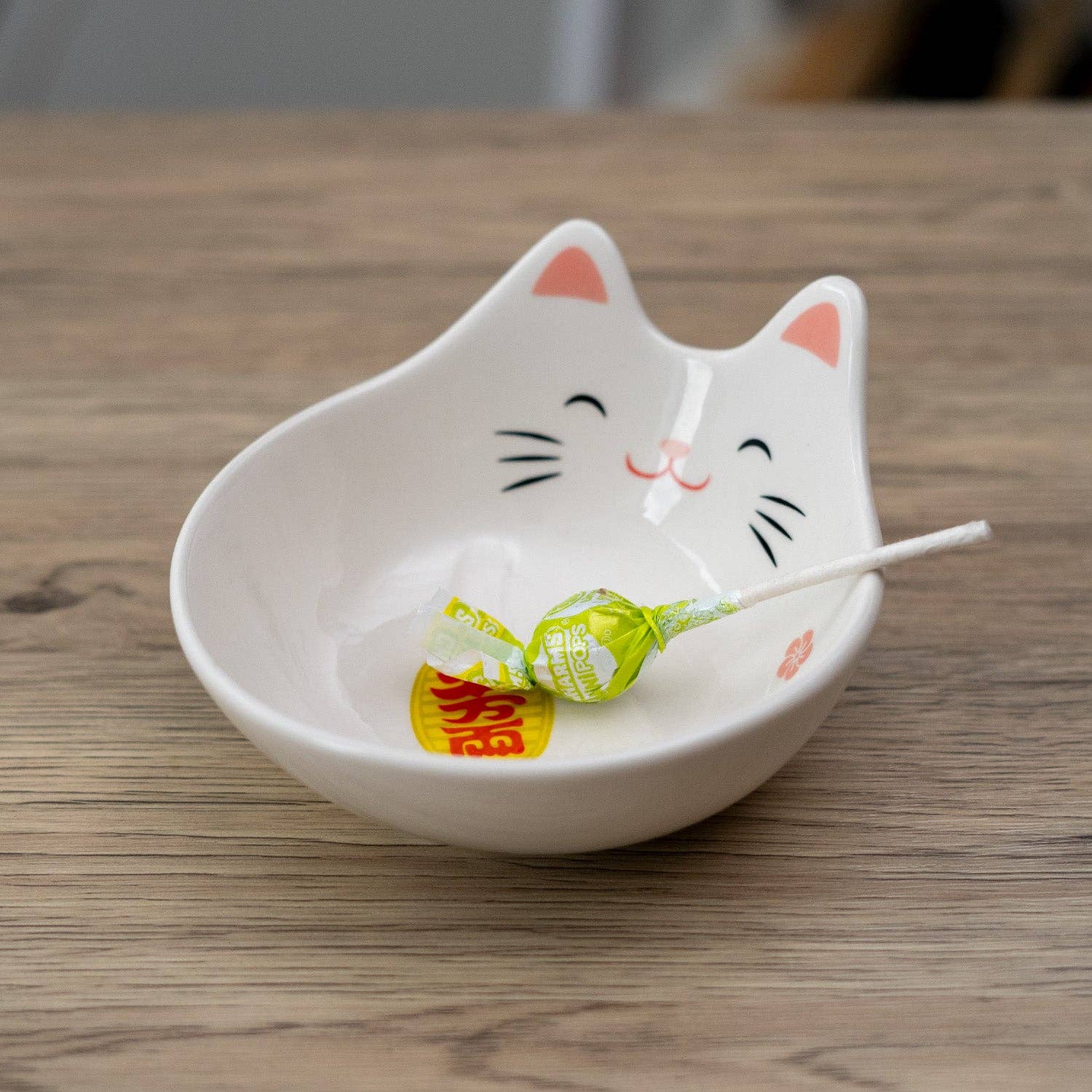 Urban Tokyo - Vendita all'ingrosso Ciotole/Piatti decorativi - Piatto Piccolo Gatto Fortunato 4,75"D (1/24)2