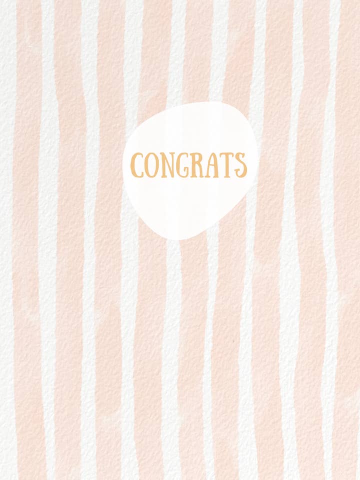 Modern Congrats for wholesale by Tabor & Co