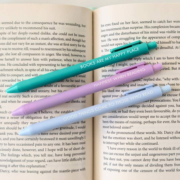 Conjunto de Canetas de Leitura Feliz por atacado de Bona Fide Bookworm