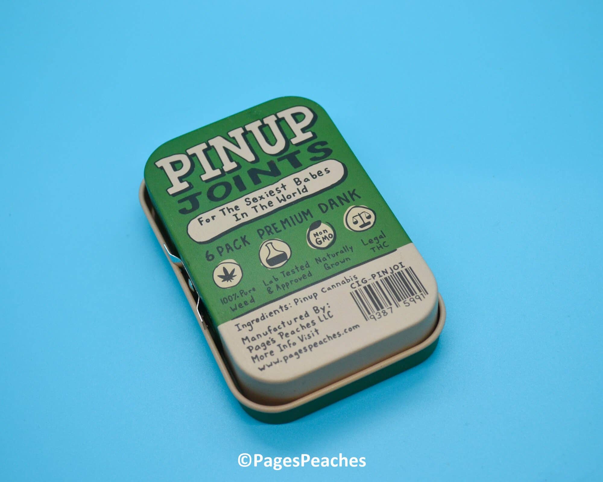 Page's Peaches - Wholesale Cigarette Case - Pinup Joints Stash Tin5