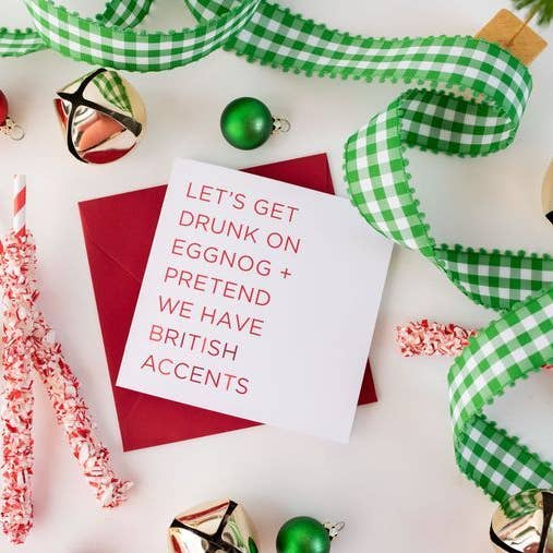 Holiday Greeting, Funny Christmas Card, Best Friend, Gift for wholesale by Francine and Georgia