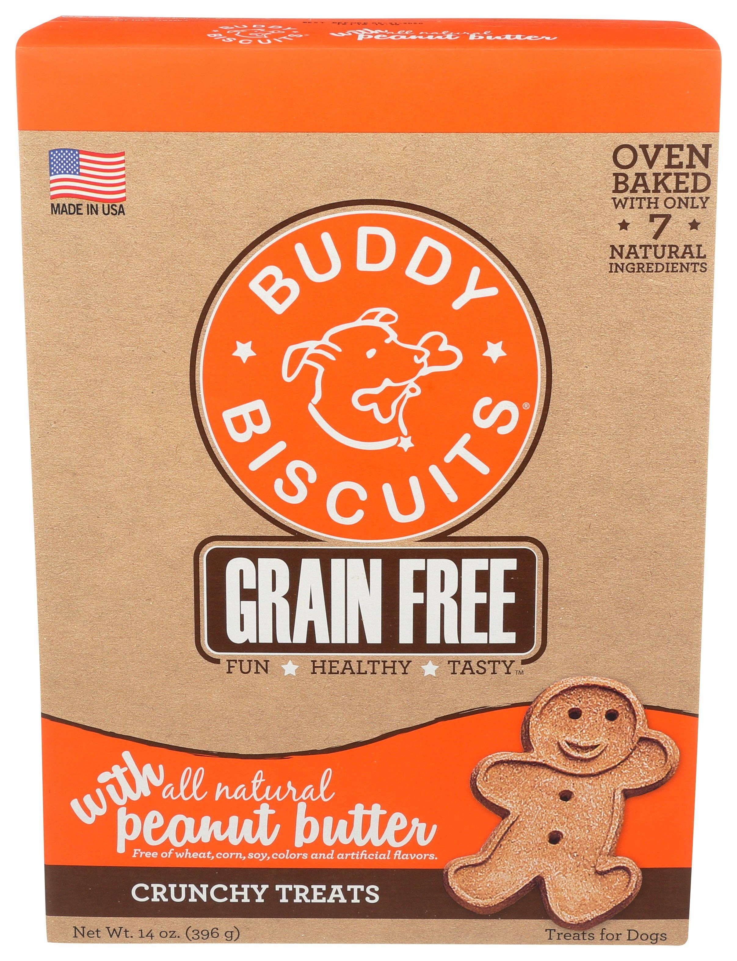 Everyday Supply Co - Wholesale Pet Treats - Dog - BUDDY BISCUITS TREAT BAKED DOG PNUT BTTR - Case of 60