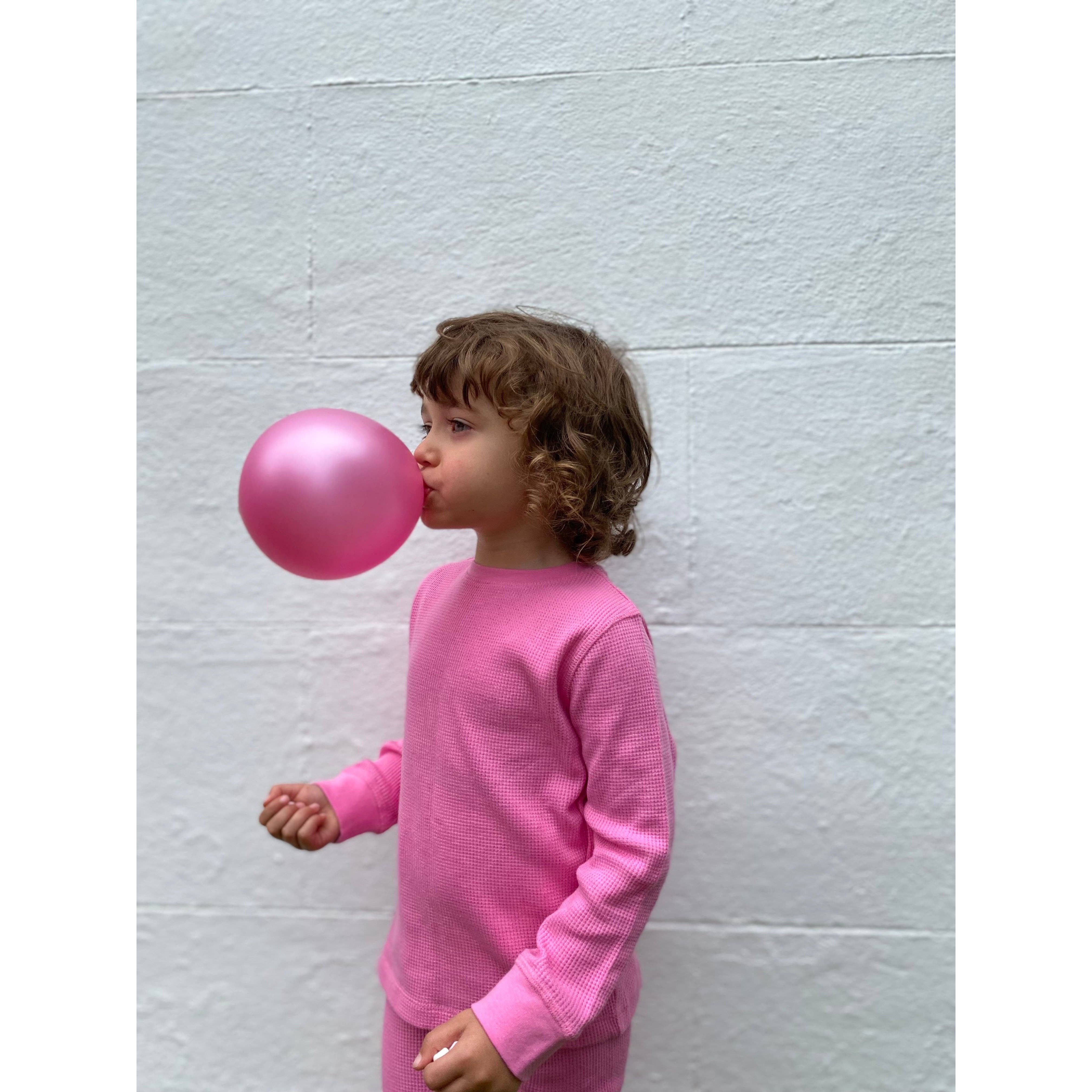 Slugs & Snails - Vente Ensemble haut et pantalon – enfant - NOUVEL ensemble en coton gaufré rose Bubble Gum (fuschia)1
